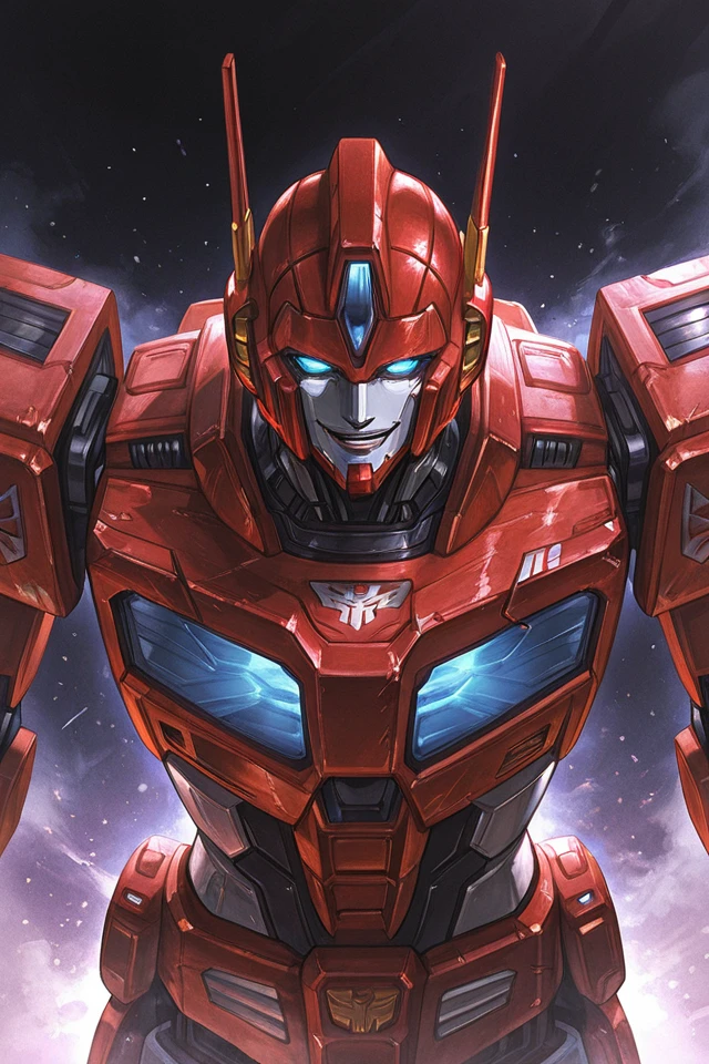Orion Pax (TFO), an AI character on Suko