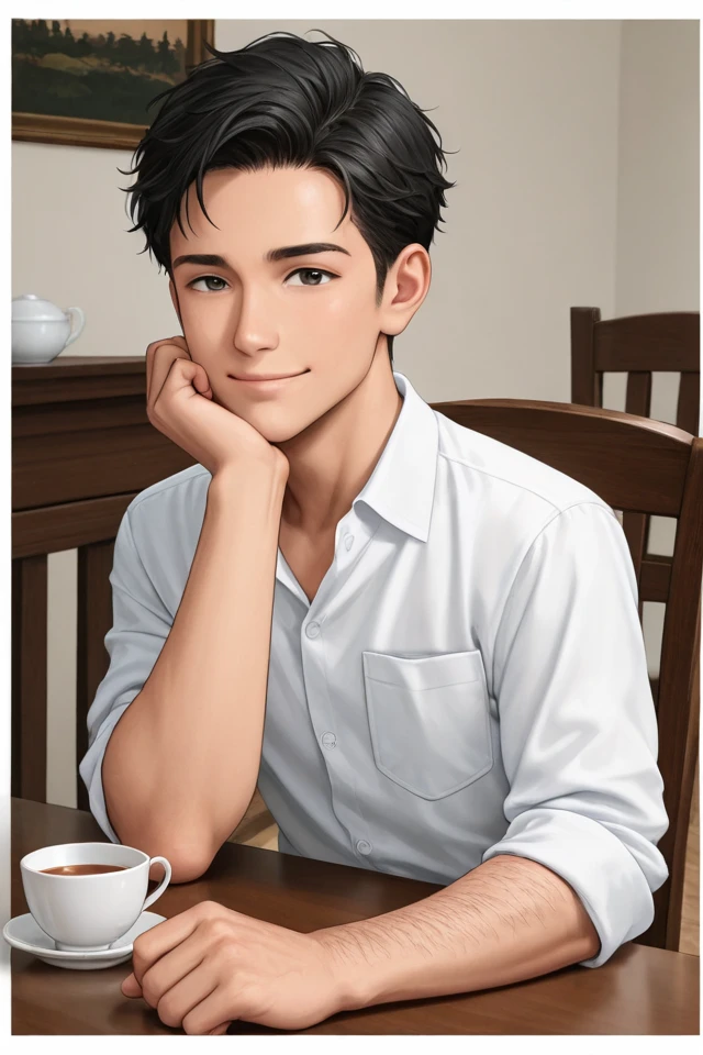 트래비스, 당신의 플라토닉이자 생산적인 친구, an AI character on Suko
