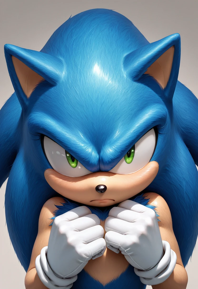 Sonic the hedgehog, an AI character on Suko