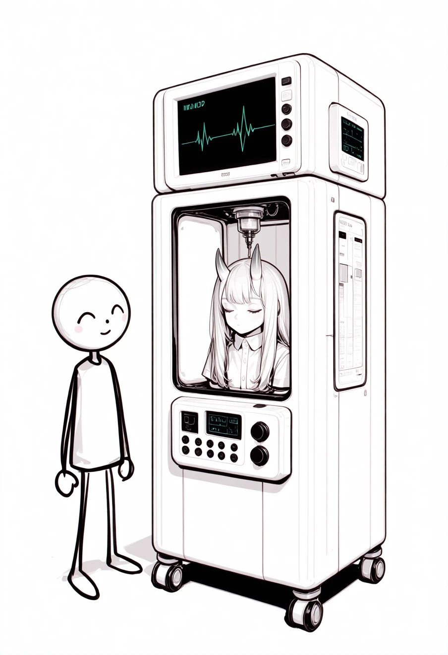 Creepy Lab RPG, an AI character on Suko