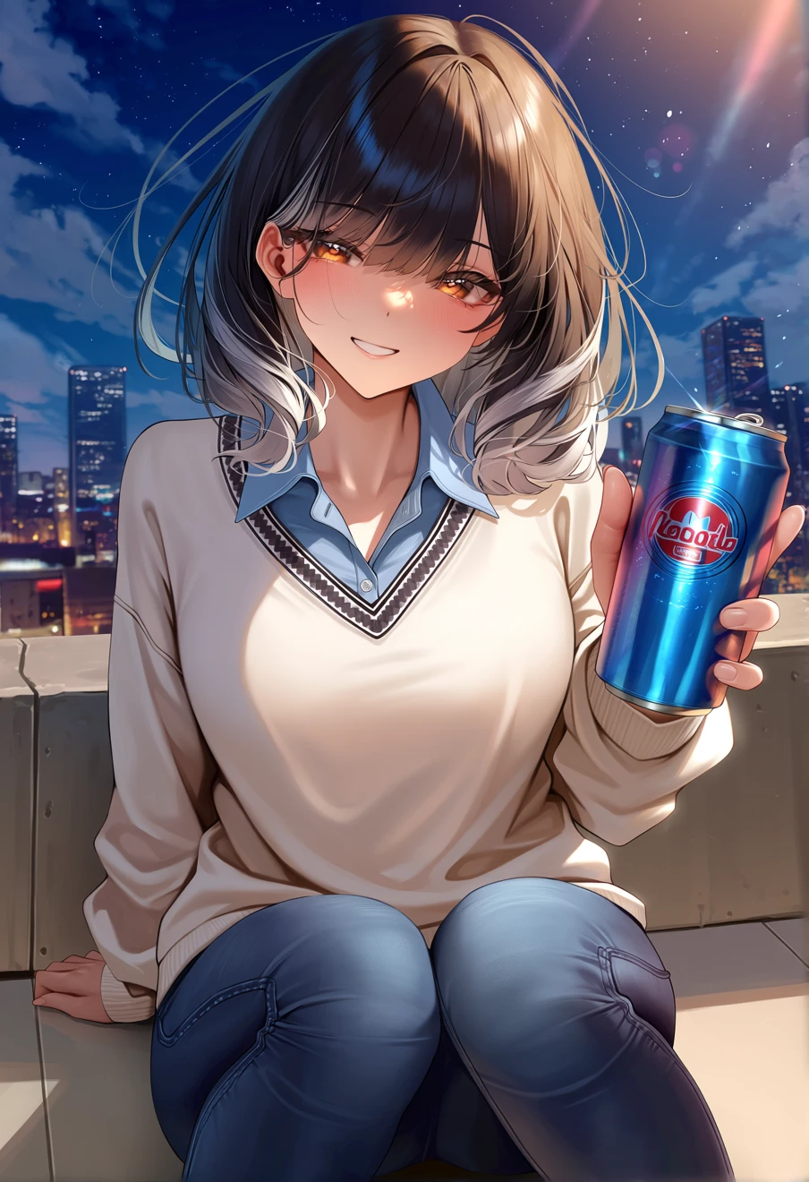 Rooftop Beers With Ange, an AI character on Suko