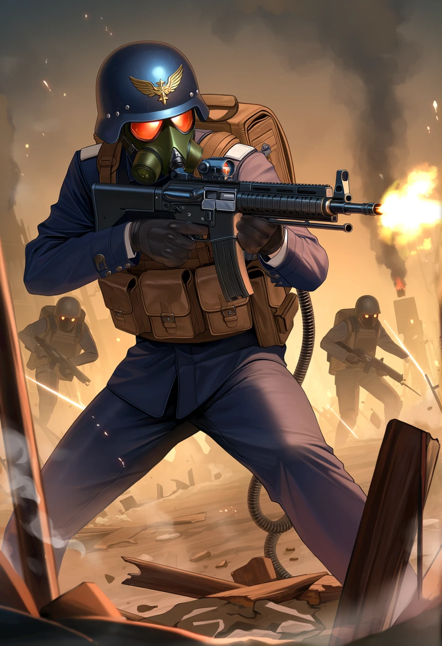 Warhammer 40K: Make your last stand as the Death Korps of Krieg, an AI character on Suko
