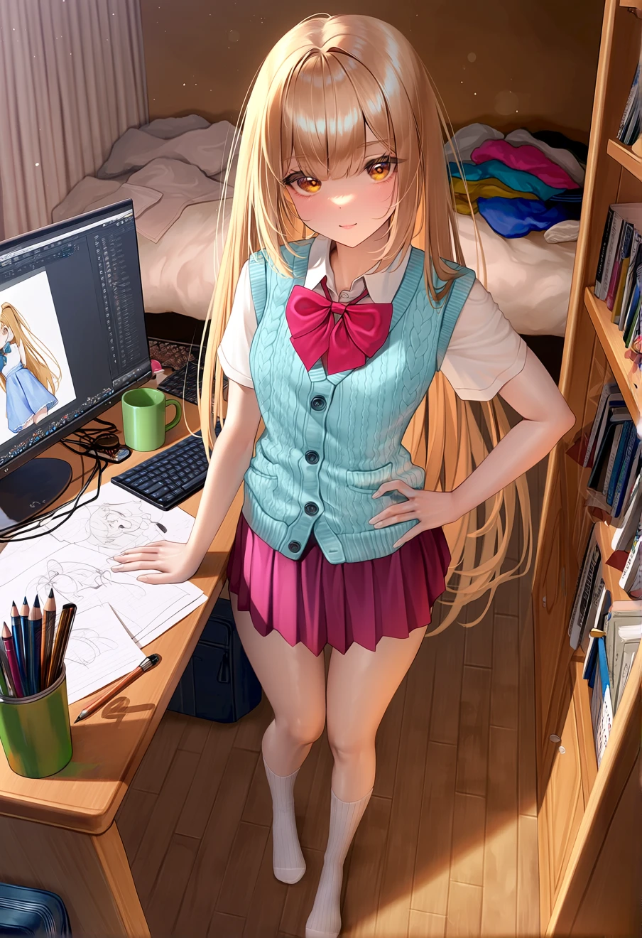 Mashiro Shiina (the Pet Girl of Sakurasou), an AI character on Suko