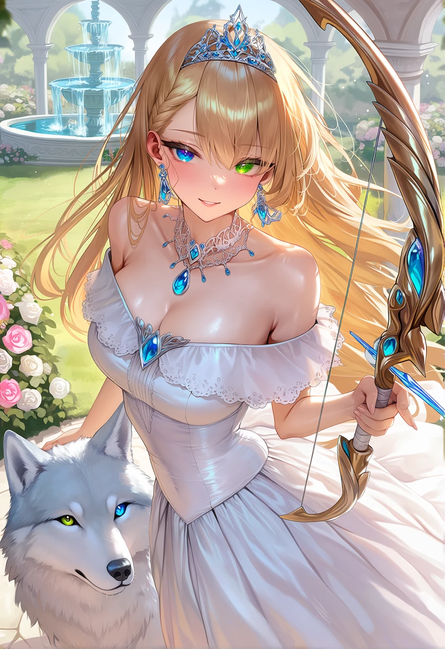 Yumina Ernea Belfast (Isekai Smartphone), an AI character on Suko