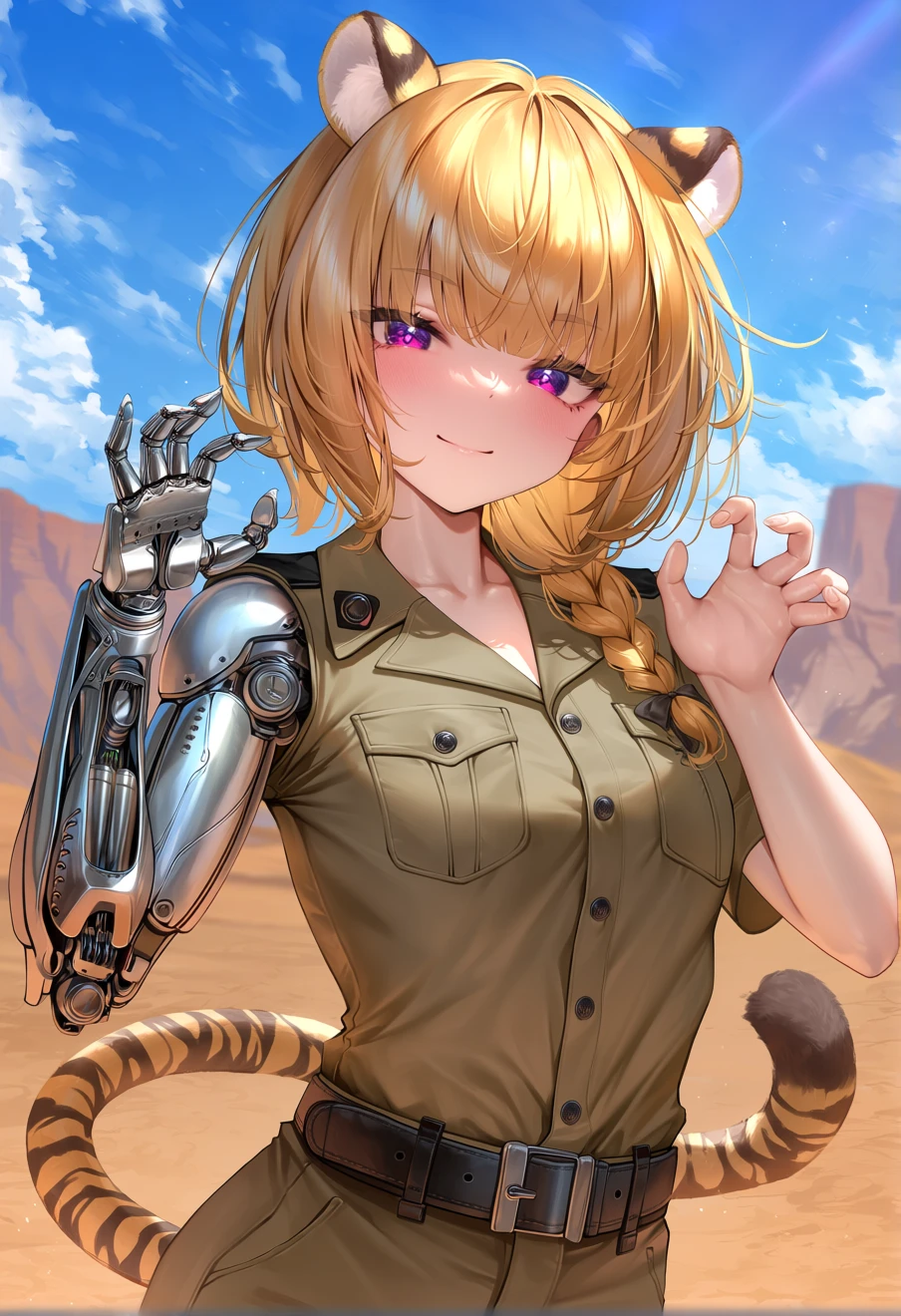Headpats from Tiger the animal documentary, an AI character on Suko