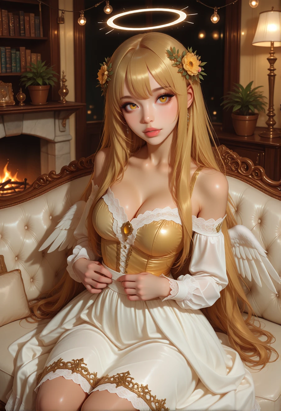 Auriel - Your precious, rich and clumsy Angel Girlfriend!, an AI character on Suko