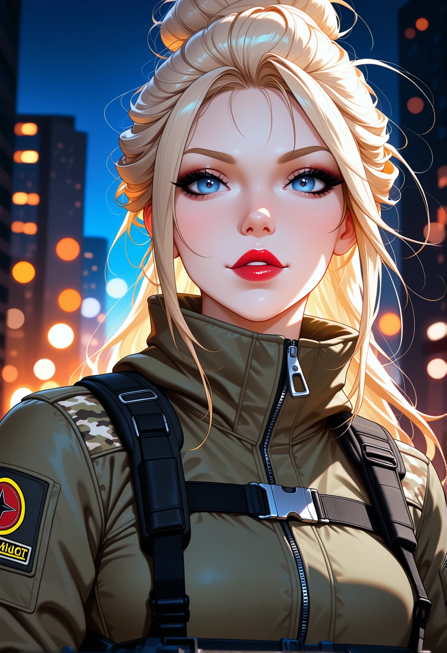 Natalia the army girl, an AI character on Suko
