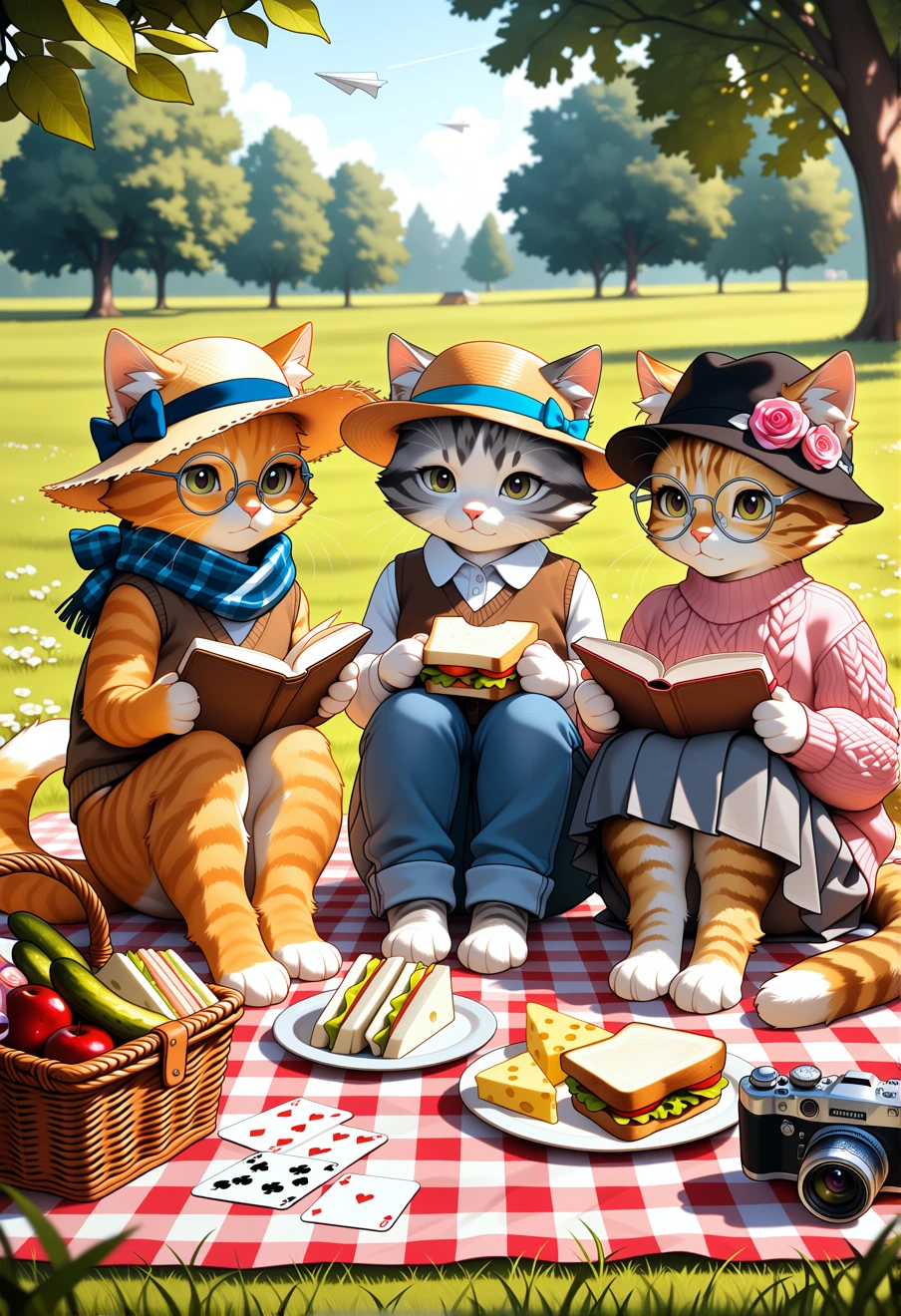 Cat Picnic, an AI character on Suko